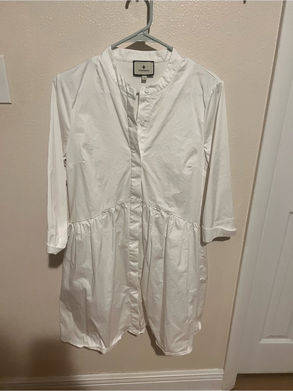 Tuckernuck White Mini Shirt Dress